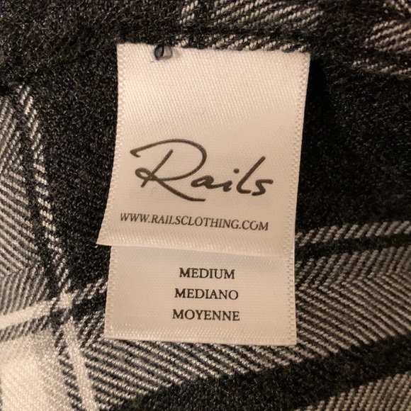 Rails  Women’s size medium Long sleeve hunter coal white - Picture 4 of 5
